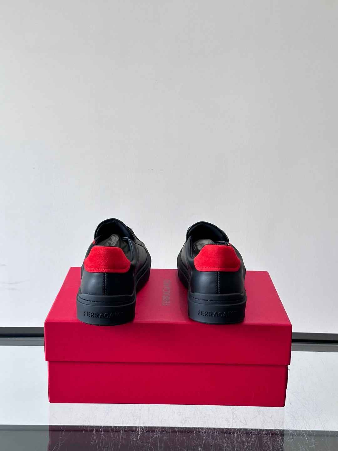 Ferragam* Men’s Cowhide Leather Platform Sneakers | Refined Texture, Bold Everyday Style