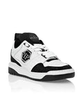 Philipp Plein Black & White Sneakers | Sparkling Toe Accents & Shield Emblem
