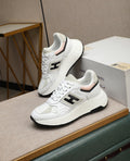 Hogan Hyperlight White Platform Sneakers with Black H Logo, Lightweight Everyday Luxury