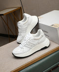 Hogan Hyperlight All-White Platform Sneakers with Tonal H Logo, Lightweight Everyday Essential